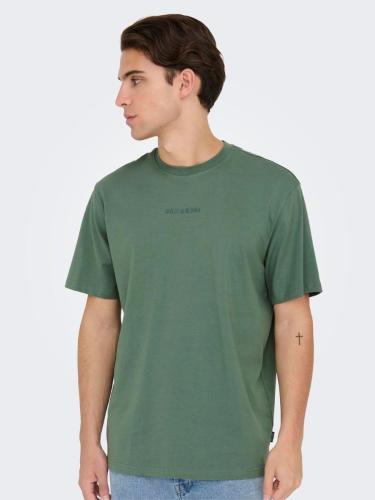 Only and Sons Levi Ανδρικό T-Shirt 22028147 Σκούρο Πράσινο